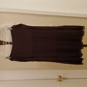 1X 100%Polyester, Julie's Closet brown skirt